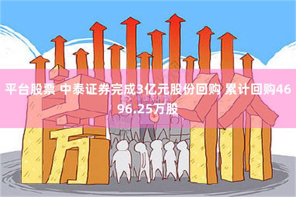 平台股票 中泰证券完成3亿元股份回购 累计回购4696.25万股