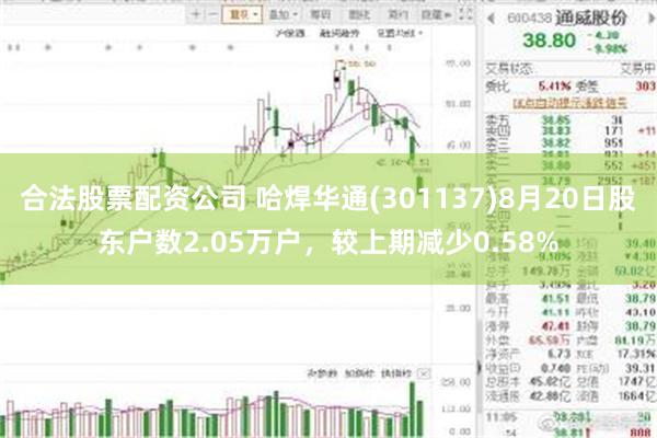 合法股票配资公司 哈焊华通(301137)8月20日股东户数2.05万户，较上期减少0.58%