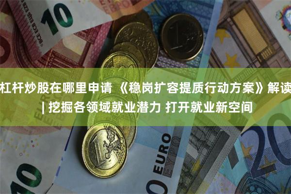 杠杆炒股在哪里申请 《稳岗扩容提质行动方案》解读 | 挖掘各领域就业潜力 打开就业新空间
