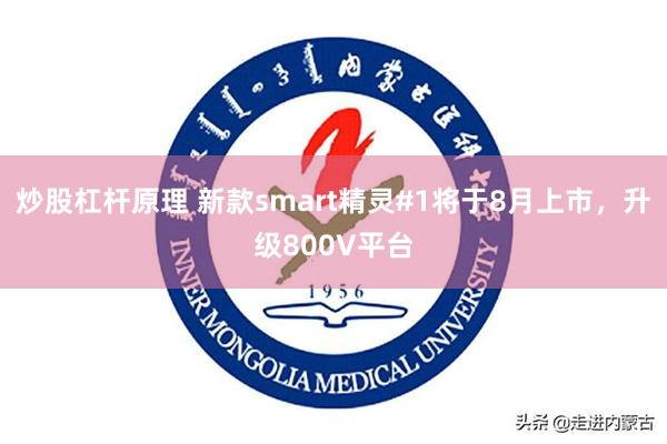 炒股杠杆原理 新款smart精灵#1将于8月上市，升级800V平台