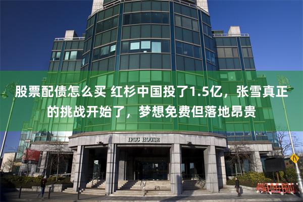 股票配债怎么买 红杉中国投了1.5亿，张雪真正的挑战开始了，梦想免费但落地昂贵